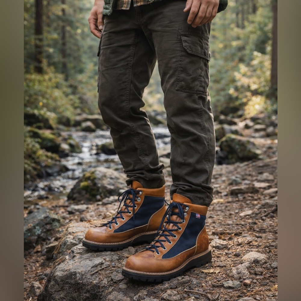 Danner Light Cascade Boots Men’s 10.5 EE USA made Leather & Canvas Hiking Boots